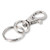 Lucky Line Key 1-1/2" Small Nickel Plated Zinc Trigger Snap; 100 per bag (44375)