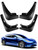 SISETOP Mud Flaps Splash Guard Fender, Upgraded Mudguard for Tesla Model 3 Accessories, No Need to Drill Holes, Front & Rear Fender Guard, Compatible with 2016-2023, Set of 4