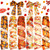 Yuxung 6 Rolls 30 Yards Fall Burlap Ribbon Rolls Wired Wrapping Ribbon Buffalo Plaid Pumpkin Truck Turkey Maple Harvest Fall Ribbon Thanksgiving Wreath Decoration for Autumn Craft Bow Gifts Making