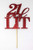 All About Details 21 and Lit Cake Topper, 1pc, 21st birthday, happy 21st birthday (Red)