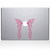 The Decal Guru Fairy Wings MacBook Decal Vinyl Sticker - 12" MacBook - Pink (1059-MAC-12M-BG)