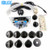 BLEE Zero Delay Arcade Games USB Encoder Joystick DIY Kit with 8 Way Joystick Arcade Button for Mame Jamma (Black Kit)