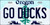 Go Ducks Oregon Metal Novelty License Plate Tag LP-10355