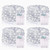 Fairy Lights Battery Operated with Timer 4 Pack Fairy Lights 16FT/5M Battery Operated String Lights 50 LED Twinkle Lights Battery Operated for Bedroom Christmas Party Wedding Decoration(Cool White)