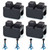 Jack Stand Pads, Universal Rubber Jack Pad Adapter, Rail Pinch welds Protector, for Jack Stand Universal Rubber Slotted Frame Rail Pinch Welds Protector, Weld Side Frame Rail Protector Pad, 4 Pack