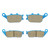 Ceramic Brake Pads Front Rear for Honda VT 1300 CX Fury 2010-2021, VT 1300 CS Sabre 10-14, VTX 1300 S/C/R/T Replacement Disc Brake Pads Set