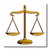 3dRose ht_41800_1 Scale of Justice Symbol Gold Iron on Heat Transfer for White Material, 8 by 8-Inch