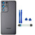 Phantom Black Galaxy S21 Ultra Back Glass Cover Waterproof Housing Door with Camera Glass Lens and Tape Parts Replacement for Samsung Galaxy S21 Ultra 5G + Tools