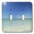 3dRose LSP_44772_2"Green Gulf Waters n Blue Sky-Double Toggle Switch