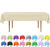 DecorRack 6 Pack Rectangular Tablecloths -BPA- Free Plastic, 54 x 108 inch, Dining Table Cover Cloth, Ivory (6 Pack)