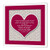 3dRose ht_178769_2 Red Heart and Bible Verse on Love on a Lace Background-Iron on Heat Transfer Paper for White Material, 6 by 6-Inch