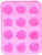 IHUIXINHE/Food Grade Silicone, Non-Stick Ice Cube Mold, Jelly, Biscuits, Chocolate, Candy, Cupcake Baking Mould, Muffin pan (Flowers 3PCS)