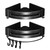 2 Pack Corner Shelf for Bathroom,Corner Shower Caddy, Shower Organizer, Wall Mounted Shower Caddy Box with Towel Rack, Drill Free, Aluminium Storage Organizer for Bathroom, Kitchen and Dorm (black)