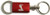Ford Mustang Cobra Red Valet Key Fob Authentic Logo Key Chain Key Ring Keytag Lanyard