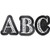 Creative Teaching Press Chalkboard 2" UC Letters Stickers, Black/White (2103)