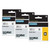 FlyLong Compatible Dymo 18489 Rhino Nylon 5200 4200 Label Tape 3/4" Replacement for Dymo Rhino Black on White Flexible Nylon Tape for Dymo Rhino 5200, 4200, 5000, 6000 Industrial Label Maker, 3Pack