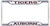 Dixie Dawgs Auburn Tigers White License Plate Frame