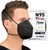 AccuMed BNX N95 Mask Black MADE IN USA Particulate Respirator Protective Face Mask (10-Pack, Approval Number TC-84A-9315 / Model H95B)