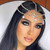 Yalice Layered Head Chain Rhinestone Head Jewelry Sparkly Bridal Headpieces Sparkle Crystal Headbands Wedding Prom Hair Jewelry for Women and Girls (Gold)