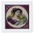 3dRose qs_21973_1 Victorian Lady in Maroon-Quilt Square, 10 by 10-Inch