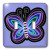 3dRose LSP_45426_2"Cute Blue and Purple Butterfly-Double Toggle Switch