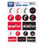 Cincinnati, University of Vinyl Sticker Sheet 5" x 7"