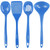 Calypso Basics by Reston Lloyd Melamine Utensil Set, 4-Piece, Azure