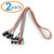 SoundOriginal Computer Case LED Light ATX Power Supply Reset HDD Switch Cable 68cm 26.77inch Long Red Green ATX Case Front Bezel Wire Kit