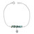 Silvesto India Blue Turquoise Gemstone 925 Sterling Silver Single Piece Anklet Silvesto India Blue Turquoise Gemstone 925 Sterling Silver Single Piece Anklet