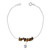 Silvesto India Jewelry Girl's 925 Sterling Silver Tiger Eye Single Piece Anklet Silvesto India Jewelry Girl's 925 Sterling Silver Tiger Eye Single Piece Anklet