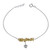 Silvesto India Jewelry Girl's 925 Sterling Silver Yellow Citrine Single Piece Anklet Silvesto India Jewelry Girl's 925 Sterling Silver Yellow Citrine Single Piece Anklet