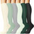 Iseasoo 6 Pairs Compression Socks for Women & Men Circulation,20-30 mmhg Nursing Socks Best for Running,Athletic,Hiking,Travel(Large/X-Large)