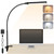 ShineTech LED Desk Lamp for Home Office, Eye-Caring Desk Light with Clamp, 3 Colors Stepless Brightness Adjustable Flexible Gooseneck, USB Adapter Architect Task Lamps for College Dorm Room, Black