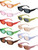 Frienda 10 Pairs Small Rectangle Sunglasses Women Retro Square Glasses 90s Vintage Sunglasses Trendy for Festival Party Decor