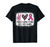 Bleached Peace Love Cure Leopard Breast Cancer Awareness T-Shirt
