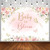 AIBIIN 7x5ft Baby in Bloom Backdrop for Sweet Girl Blush Pink Floral Baby Shower Party Decorations Spring Butterfly Flowers Oh Baby Photography Background Banner Photo Shoot Props