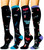 HLTPRO 4 Pairs Compression Socks for Women & Men - Best Support for Medical, Circulation, Nurses, Running, Travel HLTPRO 4 Pairs Compression Socks for Women & Men - Best Support for Medical, Circulation, Nurses, Running, Travel