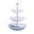 3 Tier Cake Stand and Fruit Plate Cupcake Clear Plastic Stand White for Cakes Desserts Fruits Candy Buffet Stand for Wedding & Home & Birthday Party Serving Platter
