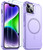 Temdan Magnetic for iPhone 13 Case,[Compatible with MagSafe][Military Grade Drop Protection] 2 Pcs[Tempered Glass Screen Protector] Non-Slip Heavy Duty Shockproof Phone Case 6.1 inch-Light Purple