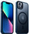 Temdan Magnetic for iPhone 13 Case,[Compatible with MagSafe][Military Drop Protection] 2 Pcs[Glass Screen Protector] Slim Protective Translucent Case for iPhone 13(6.1")-Blue