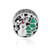 CKK DIY Fits for Pandora Bead Bracelet 925 Sterling Silver Snowy Wonderland Charm, White,Red & Green Enamel Christmas Gift