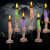 VIHOSE Halloween Outdoor Decorations Halloween Stake Light Solar Skeleton Waterproof Powered Light up Yard Stake Candle Ghosts Pumpkin Pathway Stake String Light for Garden(1 Set, Skeleton Hand)