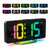 Ankilo Digital Alarm Clock, Large LED Alarm Clocks for Bedrooms, Digital Clock with 10 Color RGB NightLight, 2 Alarm, Snooze, 12/24H, USB Charging Port, Adjustable Volume & Brightness Bedside Clock