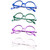 FancyG Retro Classic Geek Nerd Style Big Round Shape Costume Glasses Frames NO LENSES 4 Pieces Color Set101
