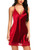 Avidlove Women Lingerie Satin Lace Chemise Nightgown Sexy Full Slips Sleepwear (X-Large, 1Red)