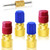 R12 to R134a Conversion Kit, 2Pair R12 to R134a Retrofit Adapters, R12 to R134A AC Retrofit Fitting Kit, R12 to R134a Convert Adapter, for Converting R12 R22 Service Port to R134a Service Port