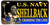 BrotherhoodProducts US Navy Golden Shellback Crossing The Line Aluminum License Plate