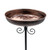 OUISJYER Metal Bird Baths for Outdoors, Birdbath & Birdfeeder with Metal Stake Garden Yard Lawn Decor 10inches