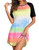 Ekouaer Womens, Soft Short Nightgown Nightshirt, Short Sleeve Sleepwear, Comfy Pajama Cotton Sleepshirts, Tie Dye, Small