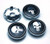 BENZEE 4pcs W314 60mm Car Emblem Wheel Hub Caps Centre Cover SKULL Punisher War Zone